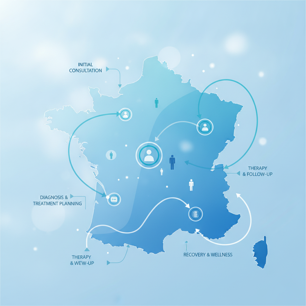 France patient journey map